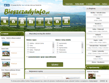 Tablet Screenshot of bieszczadyinfo.pl